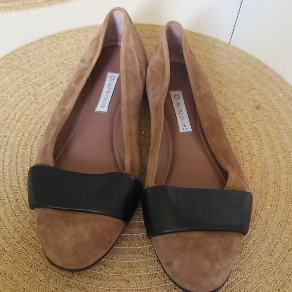 Leather flats